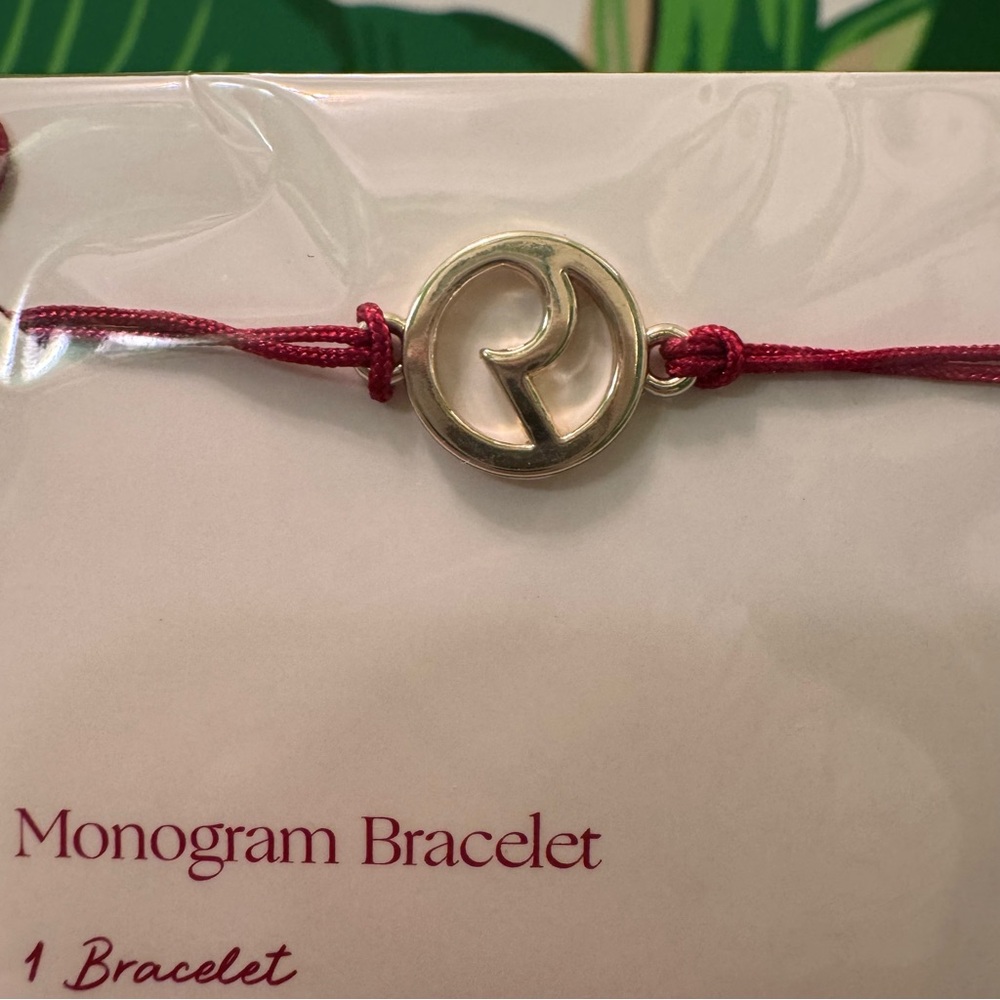 NWT Rare Beauty Selena Gomez Red Monogram Bracelet